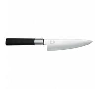KAI Wasabi Black Cuchillo de chef con hoja de 15,0 cm - Acero inoxidable 6A/1K6 pulido 58 (±1) HRC - Mango de polipropileno negro - Cuchillo de cocina - Hecho en Japón