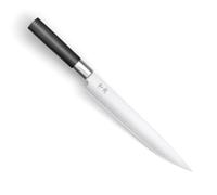 KAI Cuchillo para jamón Wasabi Black – hoja 23 cm, acero inoxidable, mango negro – Hecho en Japón