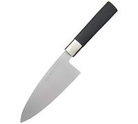 KAI Wasabi Black Deba 15,0 cm longitud de la hoja - acero inoxidable 6A/1K6 pulido 58 (±1) HRC - mango de polipropileno negro - cuchillo japonés - Hecho en Japón