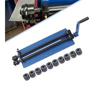 Kaichenyt Máquina dobladora redonda de 460 mm, máquina de rebordear manual con 6 juegos de dados, máquina dobladora para talleres de chapa, FR4H
