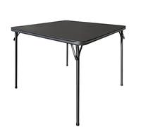 KAIHAOWIN Mesa Cuadrada Plegable 85x85cm para 4 Personas, de Comedor y Juego de Cartas, Portátil para Interiores y Exteriores - Negro