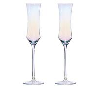 KAILIKETIY 2 Copas de Cristal para Vino Borde Liso, Vidrio Resistente, Diseño Elegante para Disfrutar en Casa Familia y Amigos