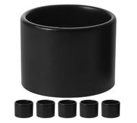 KAILIKETIY Anillo Portalámparas Diámetro de Rosca 1-1/2 Pulgadas 6 Piezas Anillos de Retención Lámpara de Hierro Negro para Bombilla y Casquillo Cerámico Base Media E26 E27, para Lámparas
