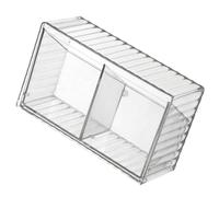 KAILIKETIY Caja Organizadora de Pared Adecuado para Oficinas y Exhibiciones y Material Pet Tapa , Gran Capacidad Evita la Entrada de Polvo para Hisopos y Bolas de Algodón