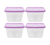 KAILIKETIY Caja para Almacenamiento Absorbente de Humedad de Plástico Reutilizable 4 Unidades Gran Capacidad y Soporte Portátil para Uso en Armarios y Hogar Interior