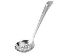 KAILIKETIY Cuchara Sopera de Acero Inoxidable 304, Diseño Macizo y Mango Largo, Redonda y Gruesa para Olla Caliente y Colador de Cocina