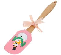 KAILIKETIY Espátula de Silicona Navideña Mango de Madera para Mezclar y Raspar Crema o Mantequilla, Utensilio de Cocina Festivo Adecuado para Navidad