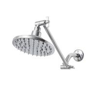 KAILIKETIY Extensión del Brazo de Ducha Ajustable en Latón Pulido Soporte Reforzado para Cabezal de Ducha, Adecuado para Decoración de Baño Moderna