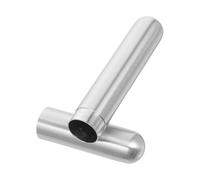 KAILIKETIY Humidificador de Acero Inoxidable Portátil para Cigarros Diseño Cilíndrico y Color Plata, Adecuado para Viaje y Uso Empresarial