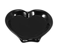 KAILIKETIY Soporte para Cuchara de Cerámica Negro, Accesorio Confiable Que Evita el Contacto de Cucharas Superficies, Adecuado para Encimera de Cocina Elegante y Simple