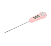 KAILIKETIY Termómetro de Alimentos Digital Rosa Sonda de Acero Inoxidable, Medición de Temperatura Precisa para Cocinar y Freír Líquidos y Sólidos