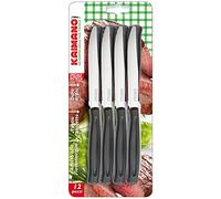 Kaimano KDN041812N Cuchillos para Carne, Acero Inoxidable, Negro, 28x10x3 cm, 12 Unidades