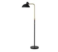 KAISER Idell 6580Lámpara de Pie Negro Mate/Latón