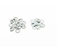 KAISH 20 tuercas y arandelas de zinc métricas M8 para macetas métricas grandes de 24 mm