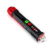 KAIWEETS Detector de Voltaje sin Contacto NCV, Buscapolos Eléctrico con Sensibilidad Ajustable 12-1000V / 48-1000V, Identificador de Fase y Neutro, Alarma Sonora y Visual, Linterna LED