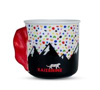KAIZENINE Taza de Escalada en Roca - Regalo de Fuerza de Dedo para Escalador, Taza de Café Con Agarre Hecho a Mano y Mango Que No Se Caerá