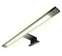kalb | Lámpara de espejo LED, color negro, 450 mm, aplique de pared, luz blanca cálida