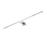 kalb Lámpara LED para baño Running Light 80 cm IP44 Lámpara para espejo con efecto de luz corrida, 230V Lámpara de baño para pared o armario con espejo, Negro/Cromo, 3000K/4000K (Cromo, Blanco neutro)