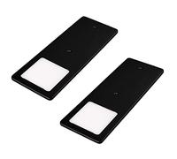 kalb | Luces LED bajo armarios negro 5W- luz muy plana cocina foco empotrable foco empotrable (Lote de 2 blanco cálido)