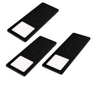 kalb | Luces LED bajo armarios negro 5W- luz muy plana cocina foco empotrable foco empotrable (Lote de 3 blanco cálido)