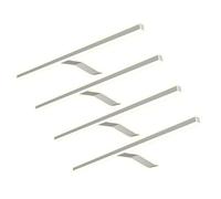 kalb Material für Möbel Minify - Set di 4 lampade LED per armadio, 600 mm, colore: Cromo/Argento 4er Set Warmweiss Chrom i efficienza energetica