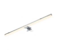 kalb Running Light - Lámpara LED de baño (80 cm, IP44, lámpara de espejo con efecto de luz en movimiento, 230 V, para pared o armario con espejo, negro/cromo, 3000 K/4000 K, cromo, blanco cálido)