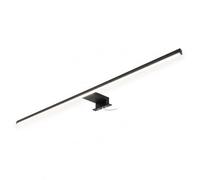 kalb Running Light - Lámpara LED de baño 80 cm IP44 Spiegelleuchte con efecto de luz en movimiento, 230 V, lámpara de baño para pared o armario con espejo, negro/cromo, 3000K/4000K (negro, blanco