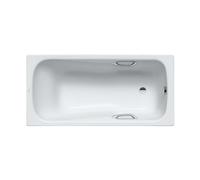 Kaldewei Ambiente - Bañera rectangular Dyna Set Star 627, 160x70 cm, con orificios para asas, blanca 226900010001