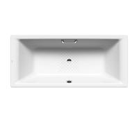 Kaldewei Ambiente - Bañera rectangular Puro Duo 664, 180x80 cm, con orificios para asas, antideslizante, blanca 266410220001