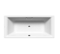 Kaldewei Ambiente - Bañera rectangular Puro Duo 664, 180x80 cm, con orificios para asas, antideslizante en toda su anchura, blanca 266410210001