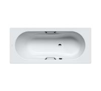Kaldewei Ambiente - Bañera rectangular Vaio Set Star 955, 170x75 cm, con orificios para asideros, antideslizante, efecto perla, blanca 233530003001