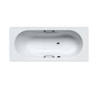 Kaldewei Ambiente - Bañera rectangular Vaio Set Star 957, 160x70 cm, con orificios para asas, efecto perla, blanca 233700013001