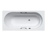 Kaldewei Ambiente - Bañera Vaio Star 961, 170x80 cm, efecto perla, antideslizante en toda su anchura, agujeros para asideros, blanca 234134013001