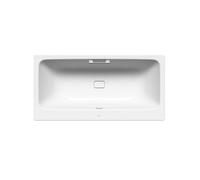 Kaldewei Avantgarde - Bañera rectangular Asymmetric Duo 742, 180x90 cm, con orificios para asas, efecto perla, blanco 274210113001