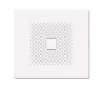 Kaldewei Avantgarde - Plato de ducha rectangular Conoflat 854-2, 100x110 cm, blanco - plato de ducha, antislip, Perl-Effekt, soporte de poliestireno 467035003001