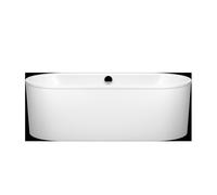 KALDEWEI CLASSIC DUO Ovalada, bañera independiente, 170x75x42 cm, con delantal color exterior blanco alpino mate, 113-7, 291446410001, Color: blanco-alpino
