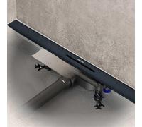 Kaldewei FLOW, juego de desagües para ducha, 150 cm, salida horizontal, diseño plano