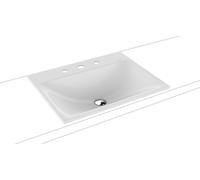 Kaldewei Silenio lavabo 60x46 cm rectangular empotrado blanco mate 907706273001