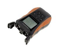 KALEA-INFORMATIQUE Comprobador de Fibra óptica con medidor de Potencia y función VFL, y Cable de Red Ethernet RJ45. Pantalla LCD retroiluminada, batería Recargable.