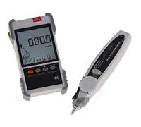 KALEA-INFORMATIQUE Comprobador de red profesional digital LCD RJ45 RJ11. Mapeo, continuidad, longitud, POE, tensión, seguimiento, linterna VP616 Recargable