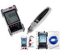 Kalea-Informatique Probador Profesional Digital LCD Red RJ45 RJ11 y Multímetro: Cartografía, Continuidad, Longitud, PoE, Tensión, Localización, Antorcha, Tensión Corriente Corriente AC DC,