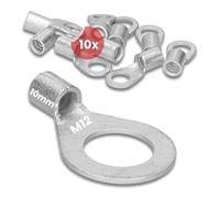 Kalitec 10x Terminales de Cable M12 de 10 mm² - Conectores de Compresión
