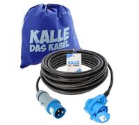 Kalle H07RN-F - Cable alargador de Camping CEE de 3 Polos (25 m, 230 V, 16 A, 2,5 mm²), Color Negro