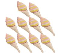 KALLORY 10 Globos Inflables de Helado de Aluminio en Forma de Cono Rosa para Decoraciones Adorables en Fiestas Infantiles y Celebraciones