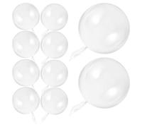 KALLORY 35 Piezas Globos Bobo Transparentes de Plástico de 8 Pulgadas para Decoración de Bodas y Shower Diseño Único y Ambiente Festivo