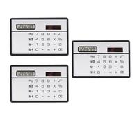 KALLORY Mini Calculadora Solar Portátil para Estudiantes Pantalla Táctil, Diseño Ultrafino de Plástico Liviano Adecuado para Casa y Escuela