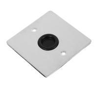 KALLORY Placa de Pared Metálica para Tomacorrientes de Cable, Acero Inoxidable 86, Tapa Ciega para Enchufes en Interiores, Adecuada para Oficinas y Viviendas