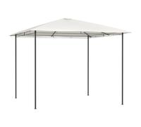 Kaloriko Cenador de 3 x 3 x 2,6 m, color crema, 160 g/m², estructura de acero resistente a la intemperie, protección UV, plegable, para jardín, terraza, exterior, camping, fiesta, fiesta con techo y