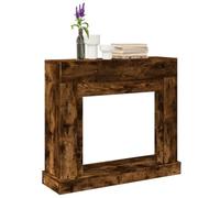 Kaloriko Repisa de chimenea de madera de roble ahumado, 100 x 30 x 87,5 cm, repisa para chimenea eléctrica, accesorio para chimenea eléctrica, accesorio para salón, ignífugo, resistente al calor