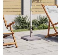 Kaloriko Soporte para sombrilla de granito, 20 kg, con 2 adaptadores para diámetro de 38/48 mm, base cuadrada pesada, resistente a la intemperie y estable, para balcón, terraza, jardín, uso al aire